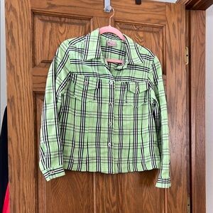 3 Palms Green Plaid Medium Women's Jacket